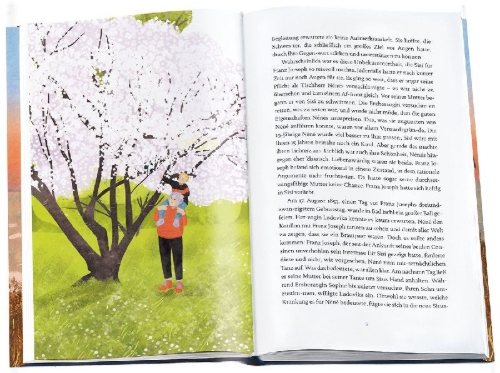 Buchcover und Innenansicht für das Buch: Vom Glück, Großeltern zu sein