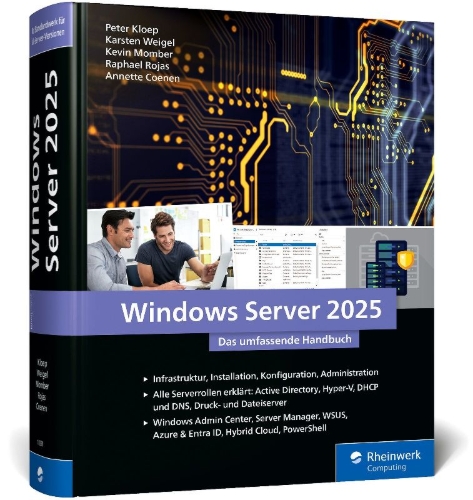 Buchcover und Innenansicht für das Buch: Windows Server 2025