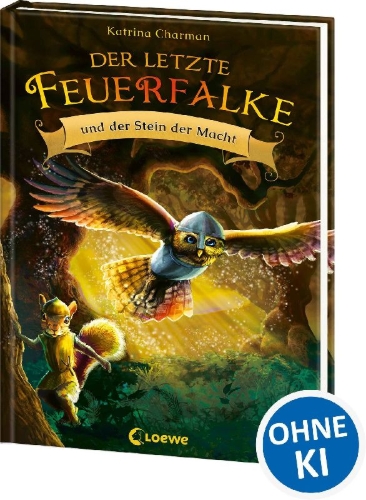 Buchcover und Innenansicht für das Buch: The last Firehawk - The Ember Stone
