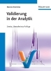 Buchcover und Innenansicht für das Buch: Validierung in der Analytik