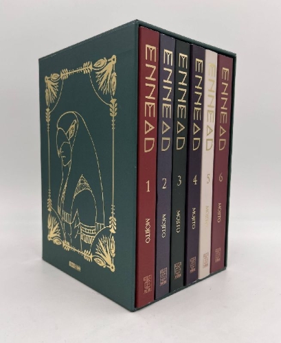 Buchcover und Innenansicht für das Buch: Ennead Schuber (Band 1 bis 6)