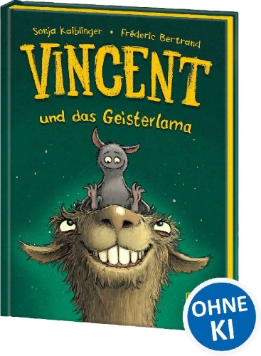Buchcover und Innenansicht für das Buch: Vincent und das Geisterlama (Band 2)