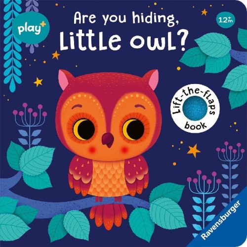 Buchcover und Innenansicht für das Buch: Play+ Are you hiding, little owl?