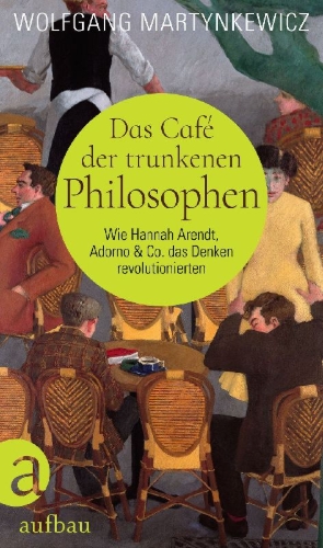 Buchcover und Innenansicht für das Buch: Das Café der trunkenen Philosophen