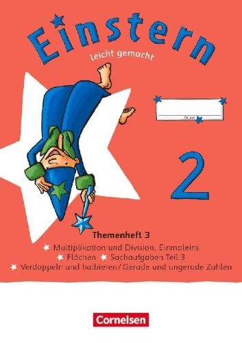Buchcover und Innenansicht für das Buch: Einstern Mathematik 02 Leicht gemacht. Themenheft 3 - Verbrauchsmaterial