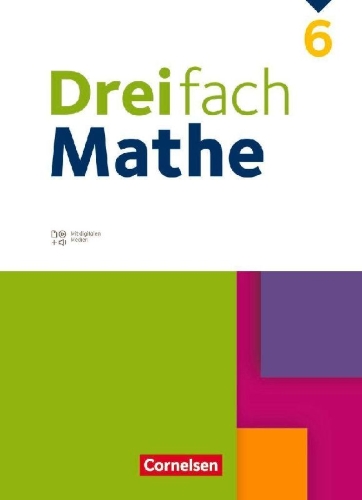 Buchcover und Innenansicht für das Buch: Dreifach Mathe 6. Schuljahr - Schülerbuch