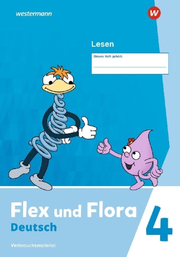 Buchcover und Innenansicht für das Buch: Flex und Flora 4. Heft Lesen 4 (Druckschrift) Verbrauchsmaterial