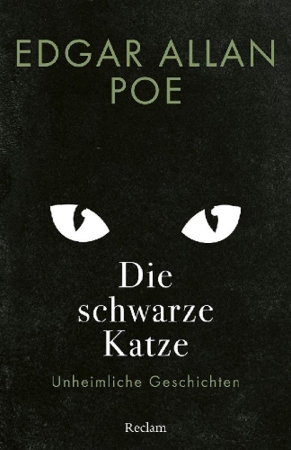 Buchcover und Innenansicht für das Buch: Die schwarze Katze. Unheimliche Geschichten