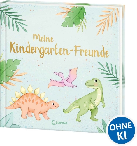 Buchcover und Innenansicht für das Buch: Meine Kindergarten-Freunde (neu) - Dinosaurier