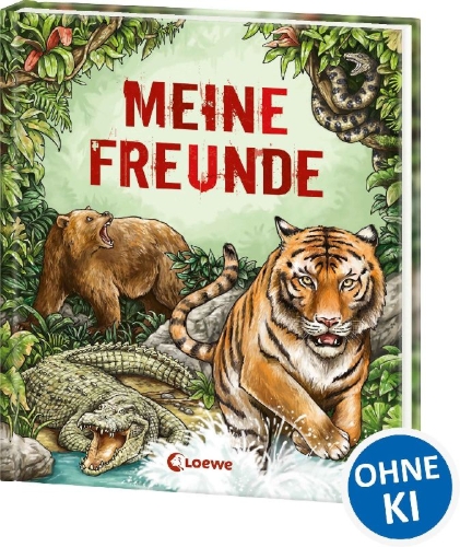 Buchcover und Innenansicht für das Buch: Meine Freunde (Wilde Tiere)