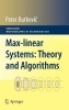 Buchcover und Innenansicht für das Buch: Max-linear Systems: Theory and Algorithms