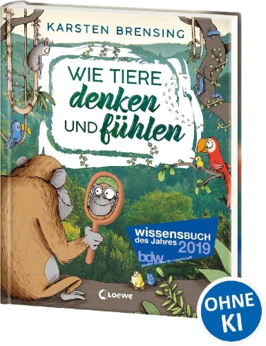 Buchcover und Innenansicht für das Buch: Wie Tiere denken und fühlen