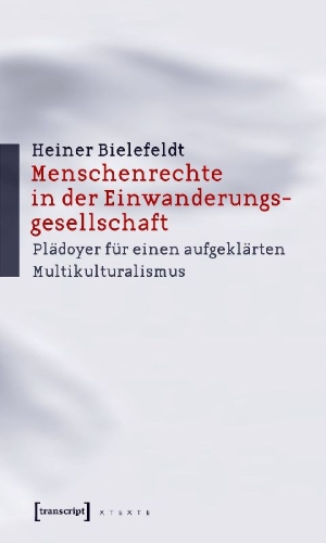 Buchcover und Innenansicht für das Buch: Menschenrechte in der Einwanderungsgesellschaft