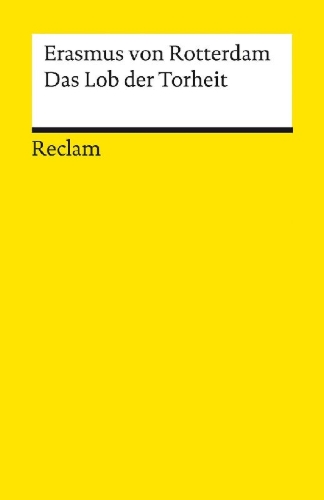 Buchcover und Innenansicht für das Buch: Das Lob der Torheit