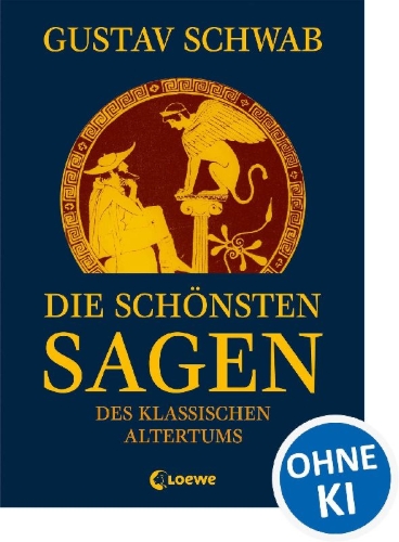 Buchcover und Innenansicht für das Buch: Die schönsten Sagen des klassischen Altertums