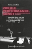 Buchcover und Innenansicht für das Buch: Vokale Performancekunst als feministische Praxis