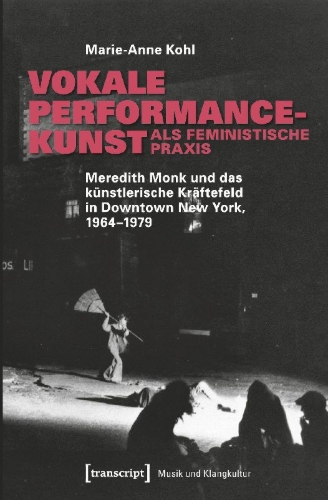 Buchcover und Innenansicht für das Buch: Vokale Performancekunst als feministische Praxis