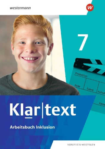 Buchcover und Innenansicht für das Buch: Klartext 7. Arbeitsbuch Inklusion. Differenzierende Ausgabe für Nordrhein-Westfalen