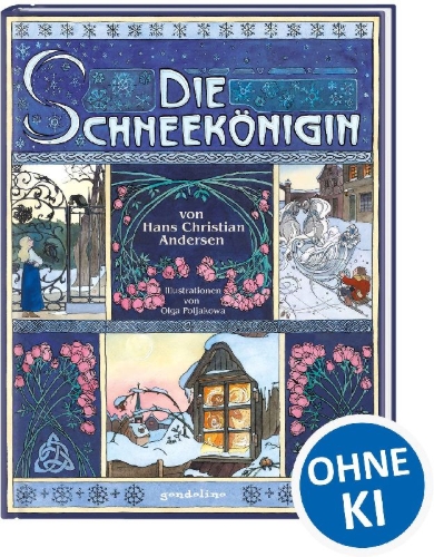 Buchcover und Innenansicht für das Buch: Die Schneekönigin