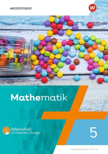 Buchcover und Innenansicht für das Buch: Mathematik 5. Arbeitsheft mit interaktiven Übungen. Nordhein-Westfalen