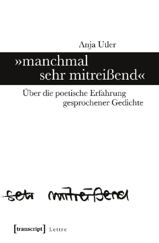 Buchcover und Innenansicht für das Buch: 'manchmal sehr mitreißend'