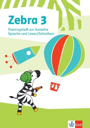 Buchcover und Innenansicht für das Buch: Zebra 3. Trainingsheft zur Ausleihe. Sprache und Lesen / Schreiben Klasse 3