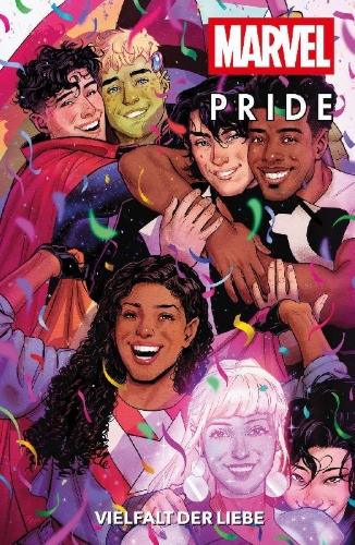 Buchcover und Innenansicht für das Buch: Marvel's Voices: Pride (2022)