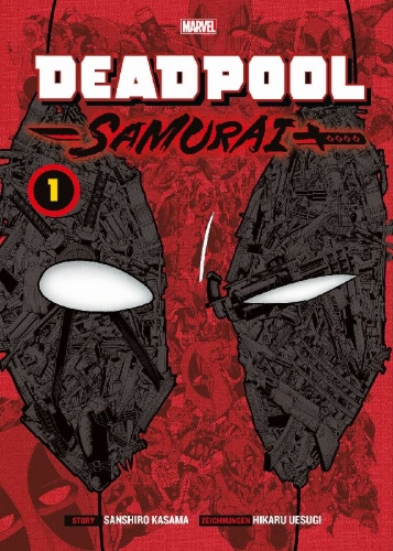 Buchcover und Innenansicht für das Buch: Deadpool Samurai (Manga) 01