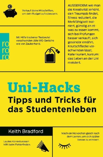 Buchcover und Innenansicht für das Buch: College Hacks