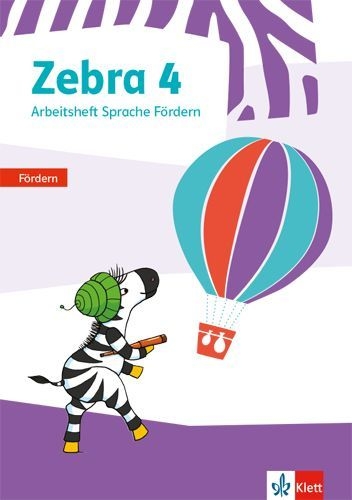 Buchcover und Innenansicht für das Buch: Zebra 4. Arbeitsheft Fördern Klasse 4