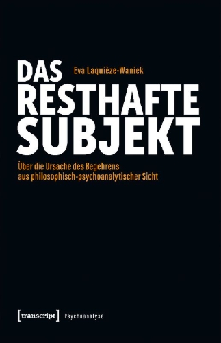 Buchcover und Innenansicht für das Buch: Das resthafte Subjekt