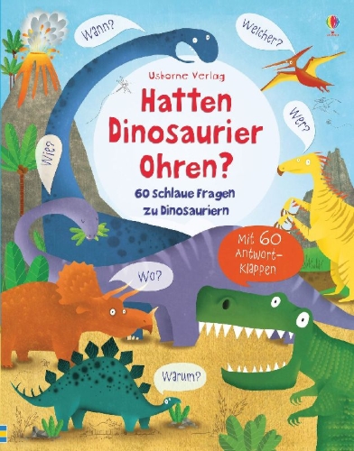 Buchcover und Innenansicht für das Buch: Hatten Dinosaurier Ohren?
