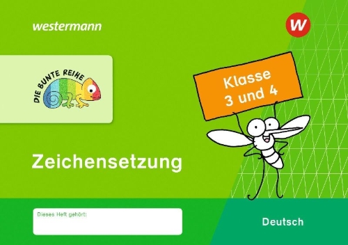 Buchcover und Innenansicht für das Buch: DIE BUNTE REIHE - Deutsch 3 / 4. Zeichensetzung