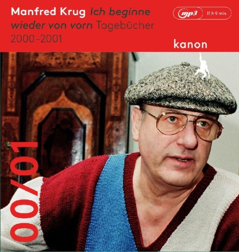 Buchcover und Innenansicht für das Buch: Manfred Krug. Ich beginne wieder von vorn