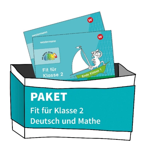 Buchcover und Innenansicht für das Buch: DIE BUNTE REIHE - Deutsch/Mathematik. Paket Fit für Klasse 2