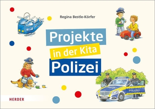 Buchcover und Innenansicht für das Buch: Projekte in der Kita: Polizei