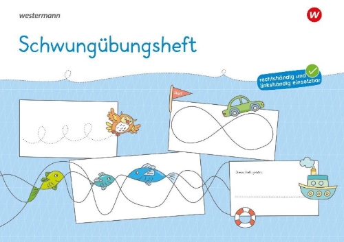 Buchcover und Innenansicht für das Buch: Westermann Unterrichtsmaterialien Grundschule. Schwungübungsheft A3