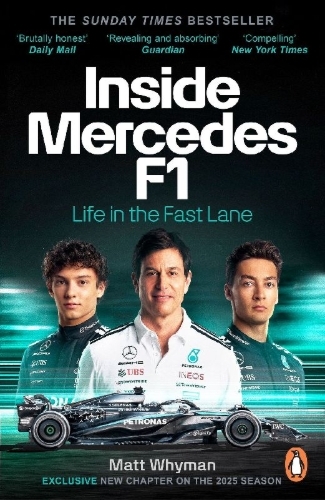Buchcover und Innenansicht für das Buch: Inside Mercedes F1