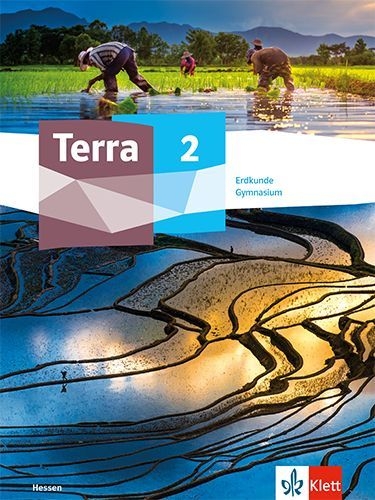 Buchcover und Innenansicht für das Buch: Terra Erdkunde 2.Schulbuch Klasse 7/8.  Ausgabe Hessen Gymnasium
