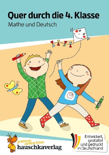Buchcover und Innenansicht für das Buch: Fit für Gymnasium und Realschule, spielerisch wiederholen inklusive Lösungen