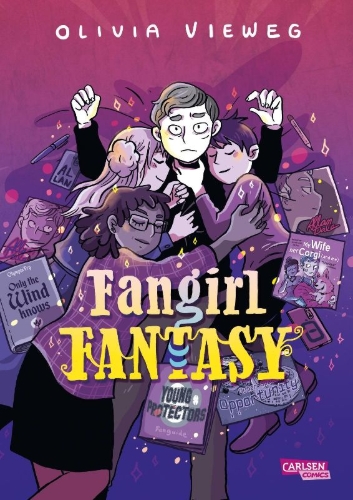 Buchcover und Innenansicht für das Buch: Fangirl Fantasy