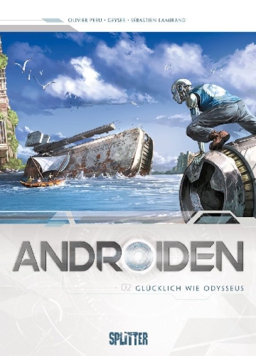 Buchcover und Innenansicht für das Buch: Androïdes