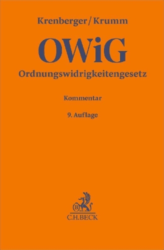 Buchcover und Innenansicht für das Buch: Ordnungswidrigkeitengesetz. OWiG