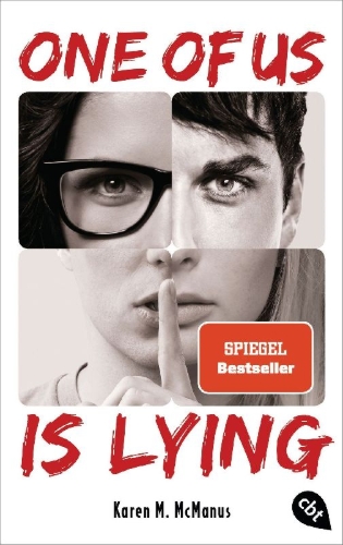 Buchcover und Innenansicht für das Buch: One Of Us Is Lying