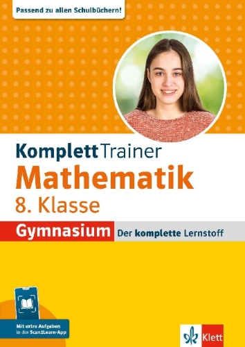Buchcover und Innenansicht für das Buch: KomplettTrainer Gymnasium Mathematik 8. Klasse