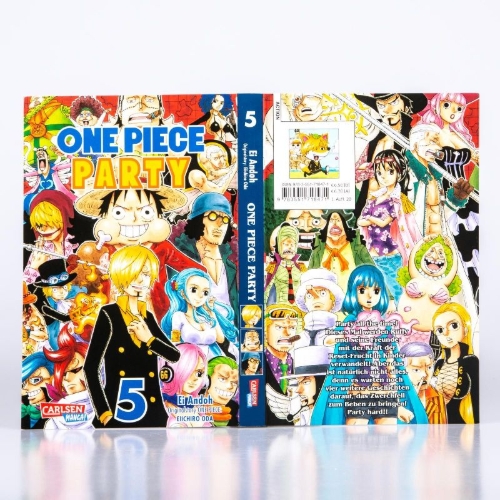 Buchcover und Innenansicht für das Buch: One Piece Party
