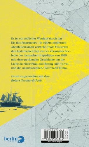 Buchcover und Innenansicht für das Buch: Weiße Finsternis