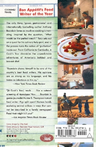 Buchcover und Innenansicht für das Buch: A Cook's Tour
