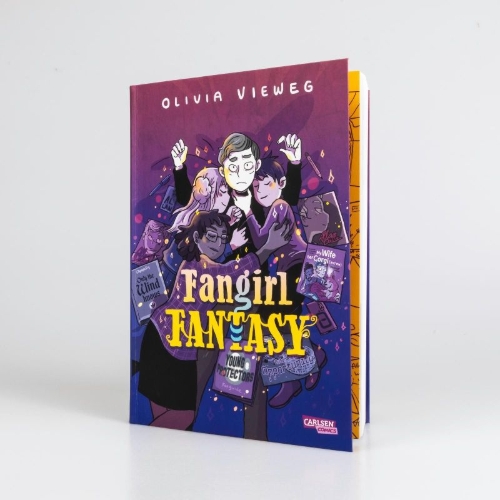Buchcover und Innenansicht für das Buch: Fangirl Fantasy