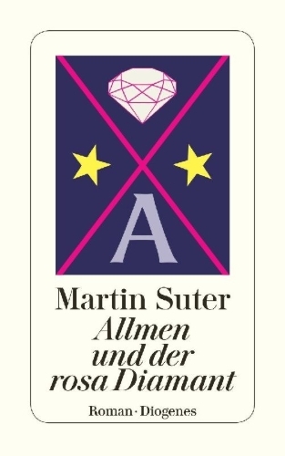 Buchcover und Innenansicht für das Buch: Allmen und der rosa Diamant
